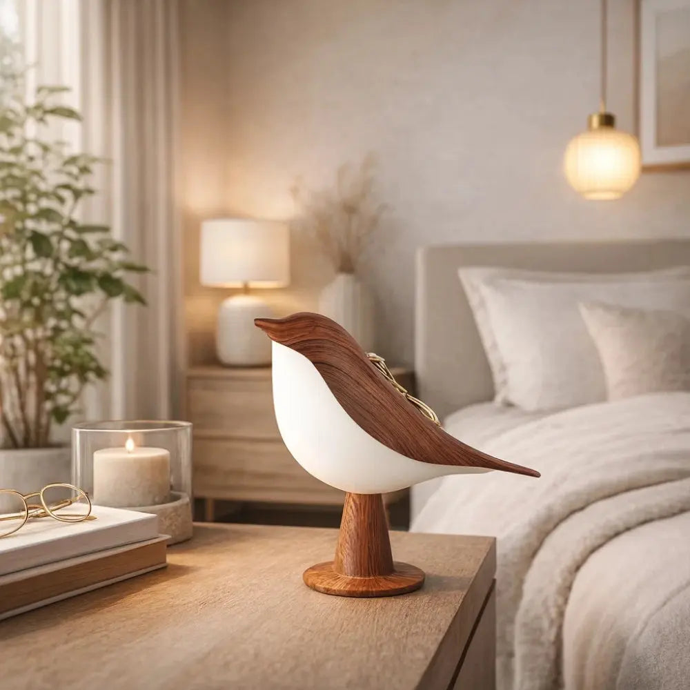 Lampe de Table Sans Fil Rechargeable - Oiseau Sculptural Nomade
