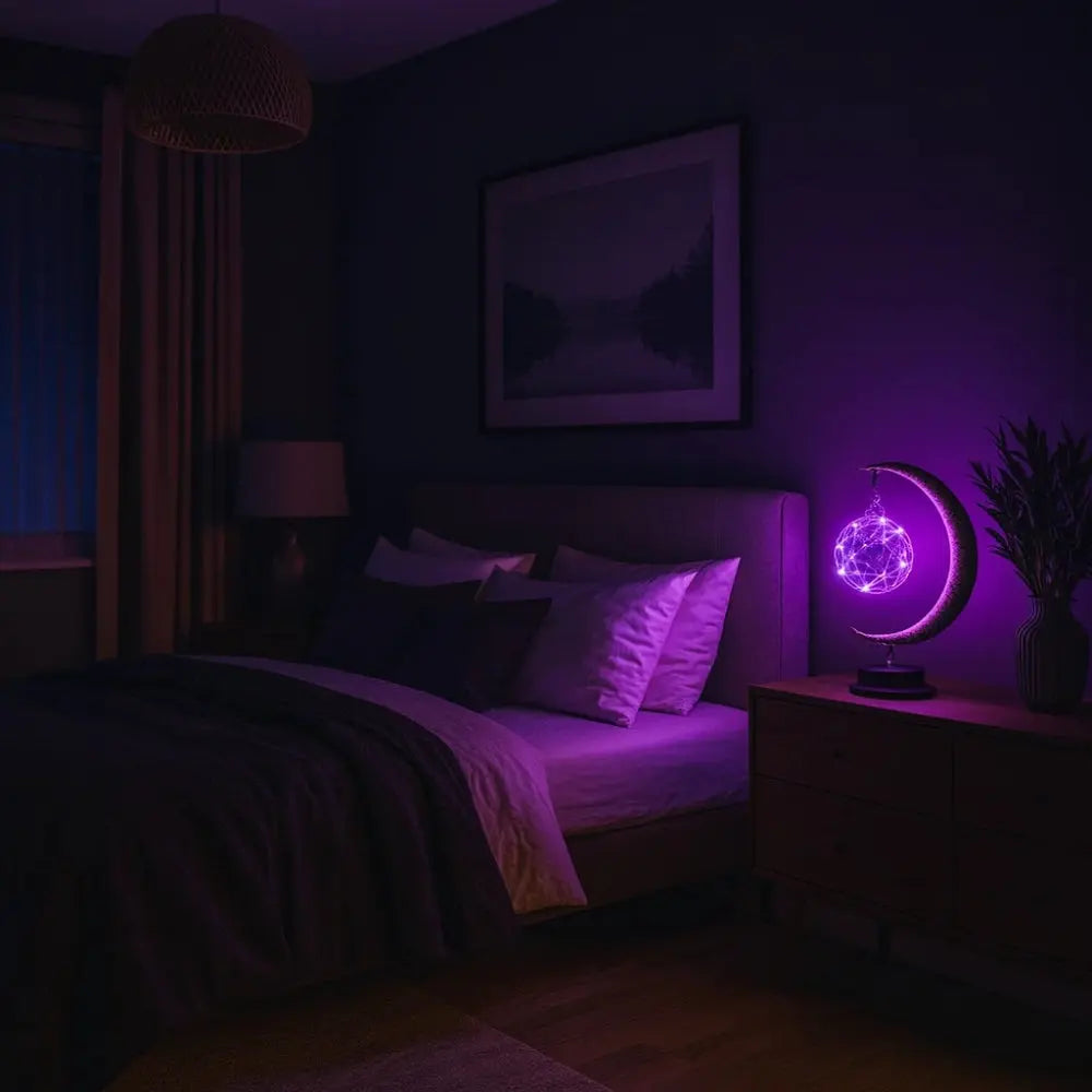 Lampes de Chevet - Lune de Verre Enchantée