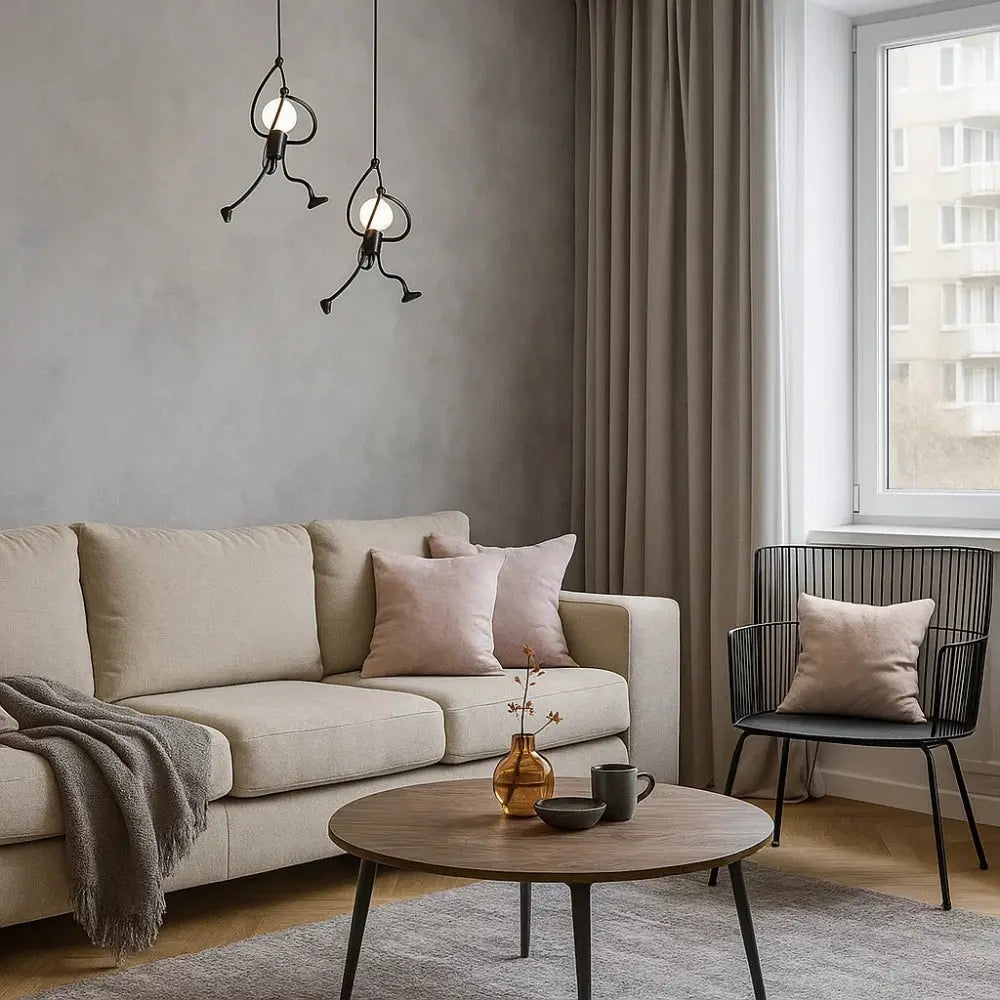 Luminaire Suspension Design - Bonhomme Suspendu