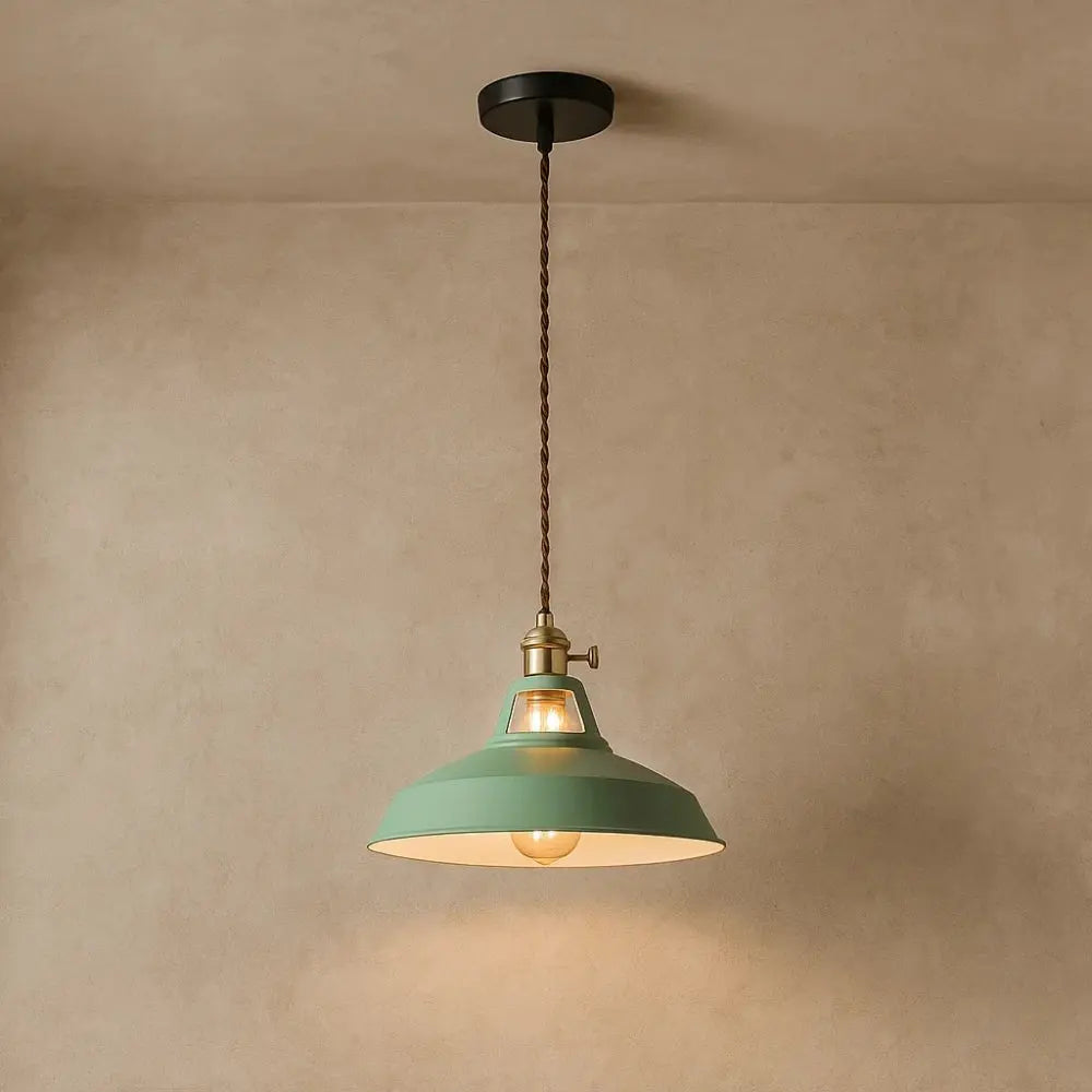 Suspension Luminaire Industriel - Éclat Rétro Pastel
