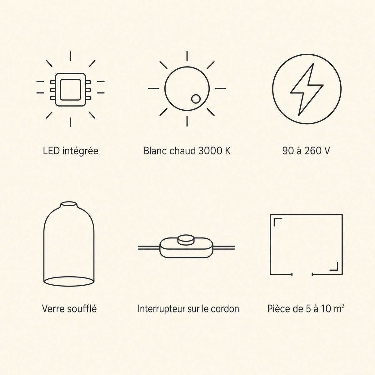 Lampe Chromée - Projecteur Sous Cloche De Verre