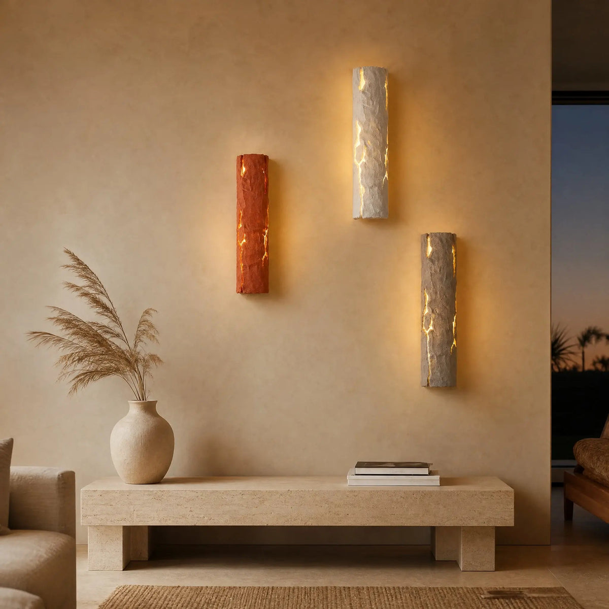 Applique Murale Chambre - Faille Lumineuse Wabi-Sabi