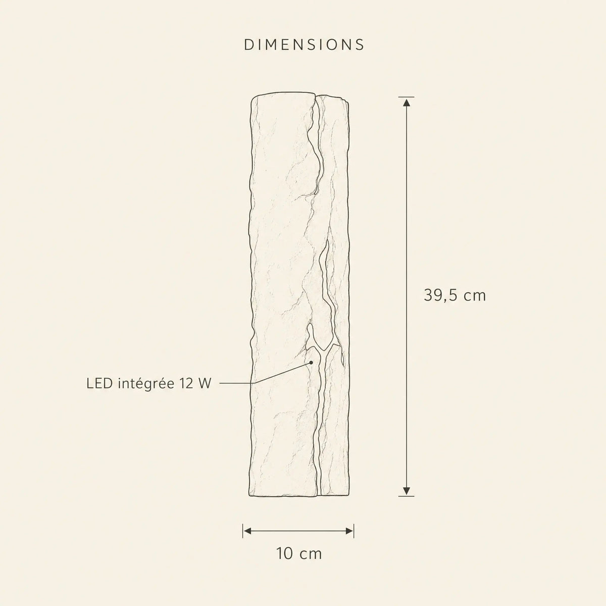 Applique Murale Chambre - Faille Lumineuse Wabi-Sabi