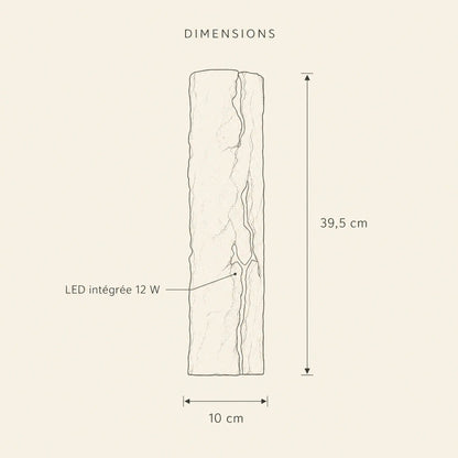 Applique Murale Chambre - Faille Lumineuse Wabi-Sabi