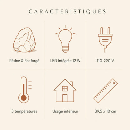 Applique Murale Chambre - Faille Lumineuse Wabi-Sabi