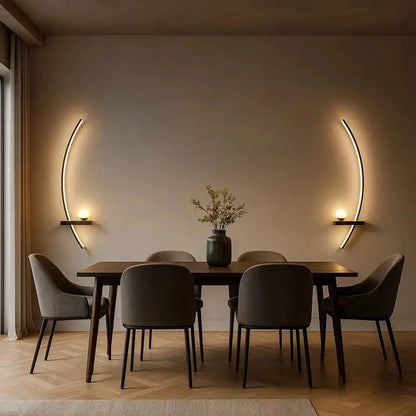Applique Murale Led - Rayures Lumineuses Modernes