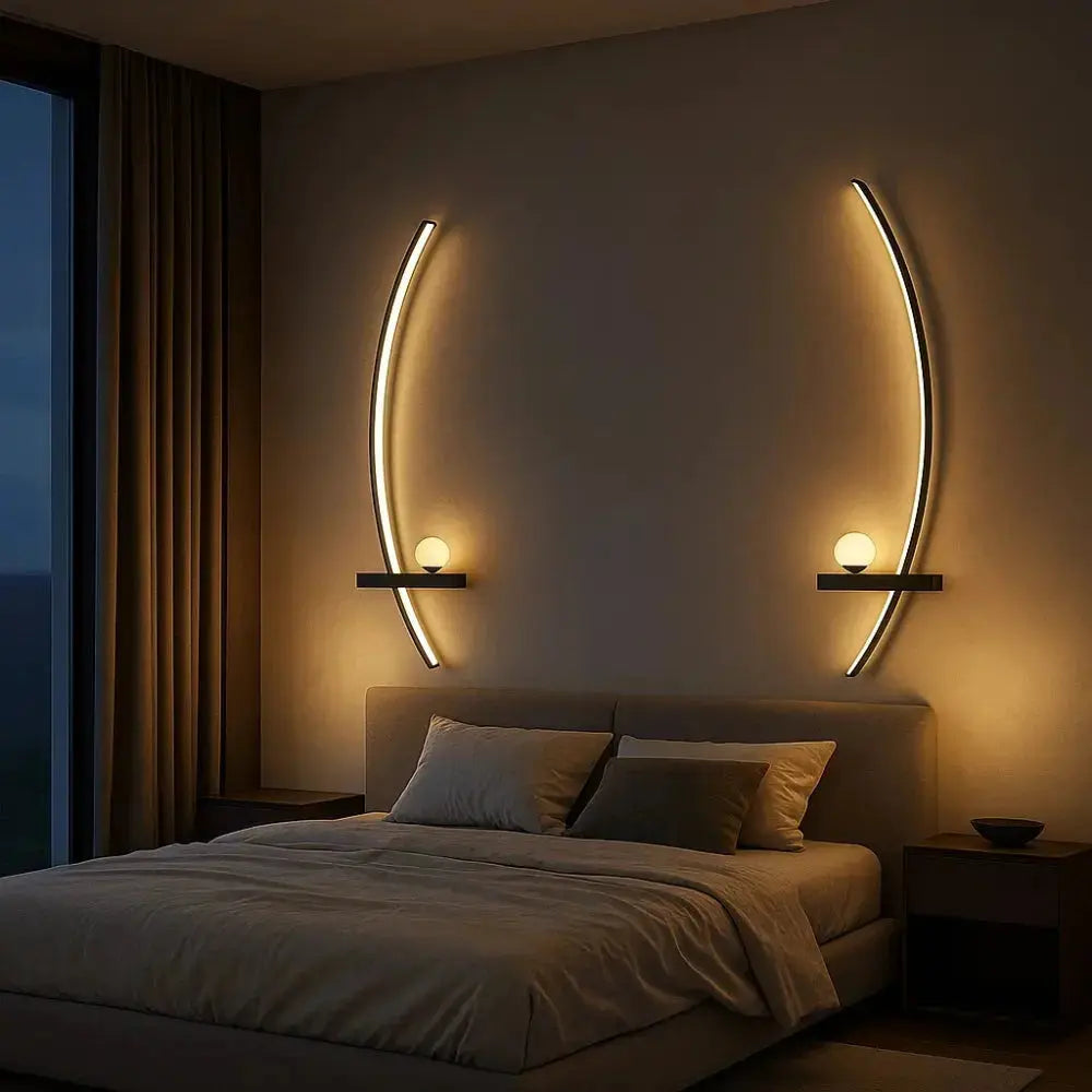 Applique Murale Led - Rayures Lumineuses Modernes