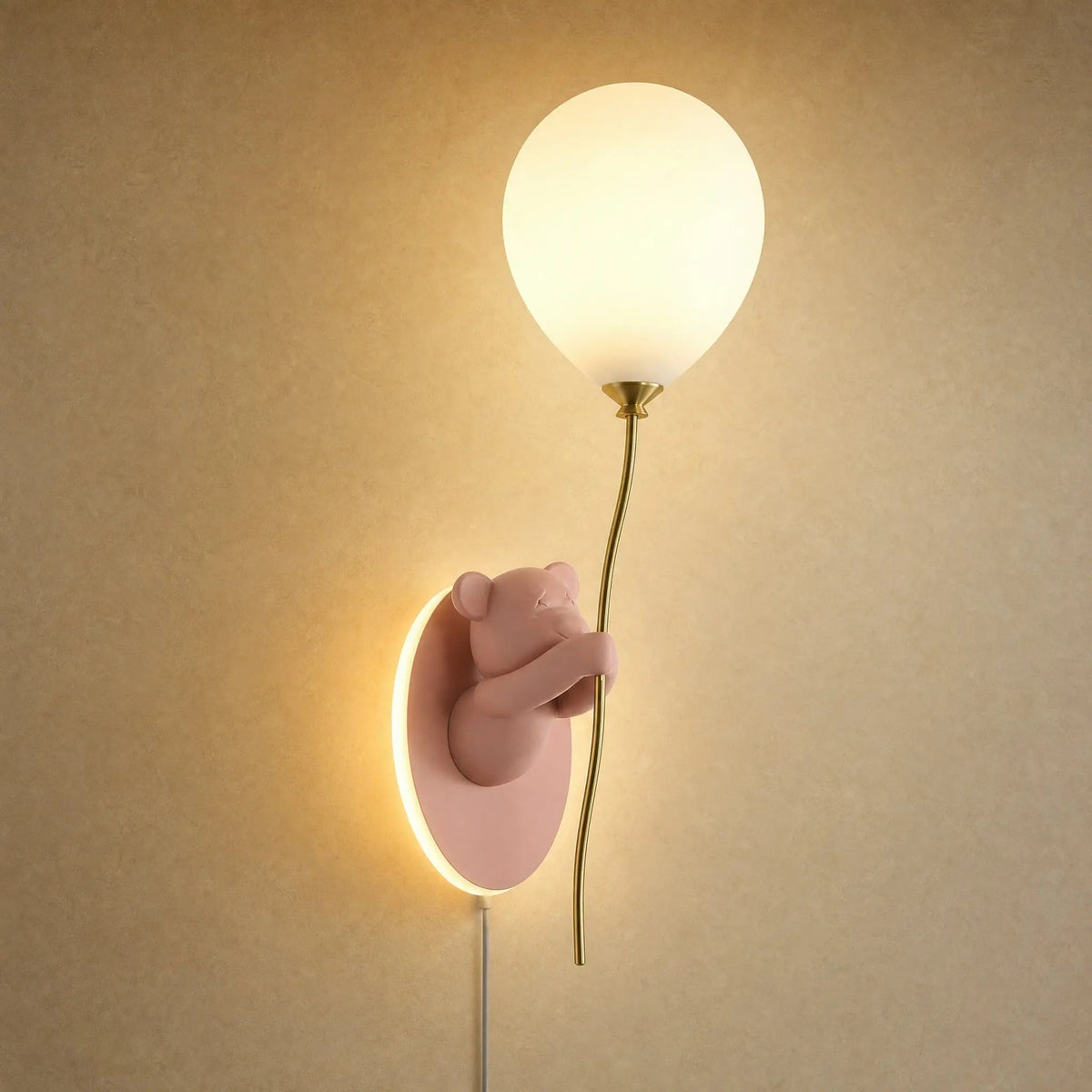 Applique Murale Ours - Ballon De Verre Câlin
