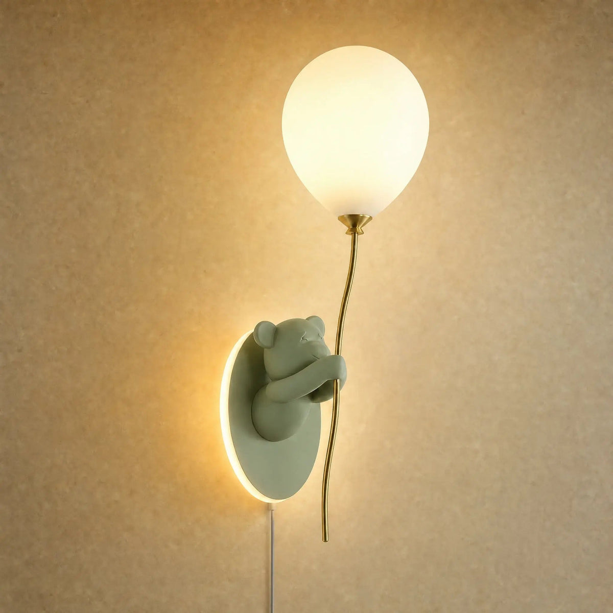 Applique Murale Ours - Ballon De Verre Câlin