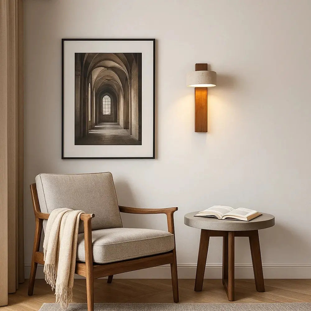 Applique Interieur Murale - Lueur Travertin Naturelle