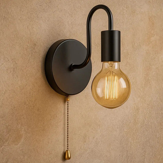 Lampe Murale Industrielle - Fer Élégant