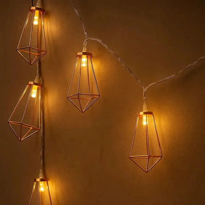 Guirlande Lumineuse - Géométrie Cuivrée