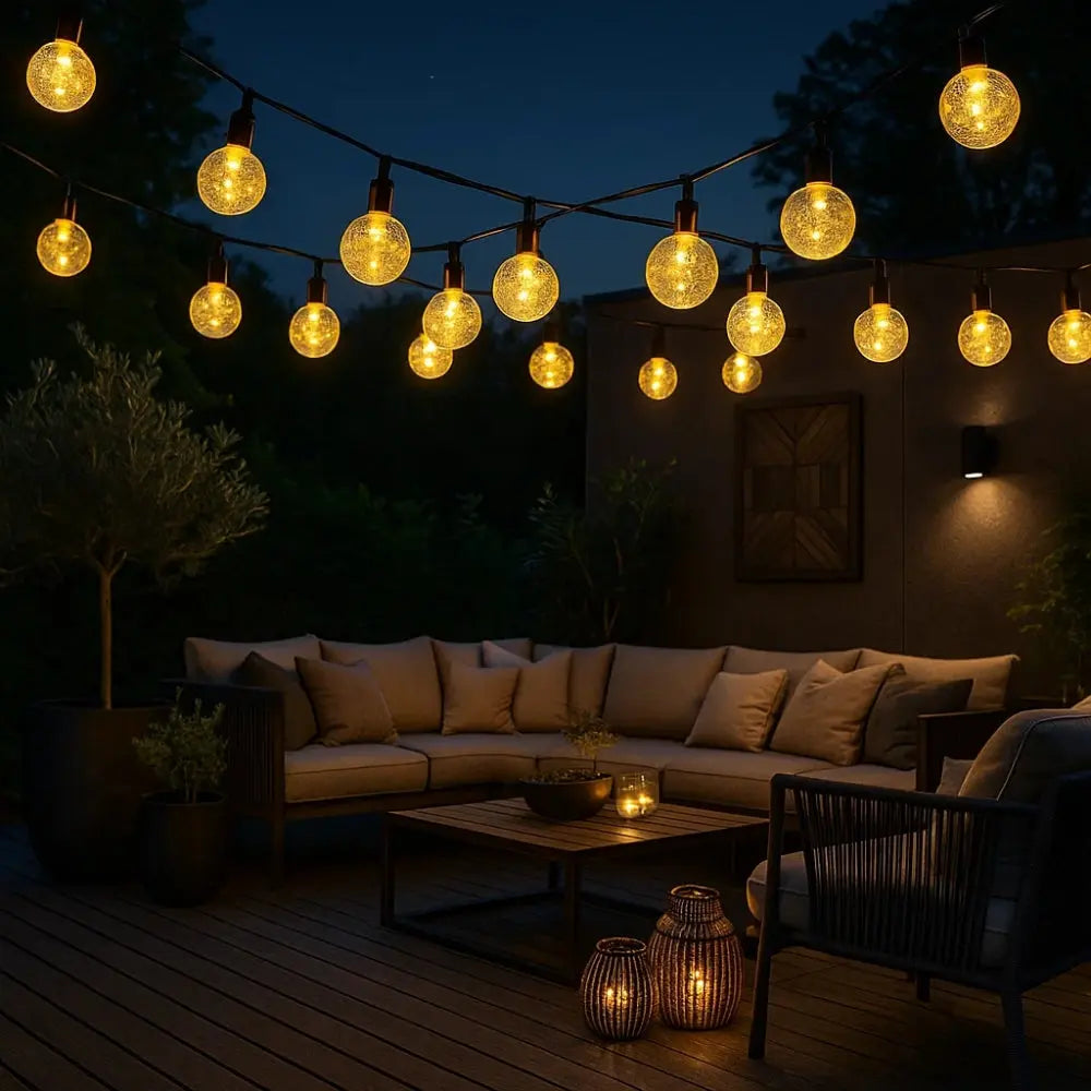 Guirlande Lumineuse Extérieur Solaire - Lueurs Festives Bohèmes
