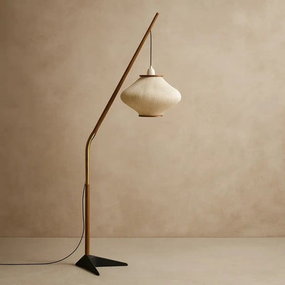 Lampadaire Moderne Sur Pied - Courbe Bois Médiévale