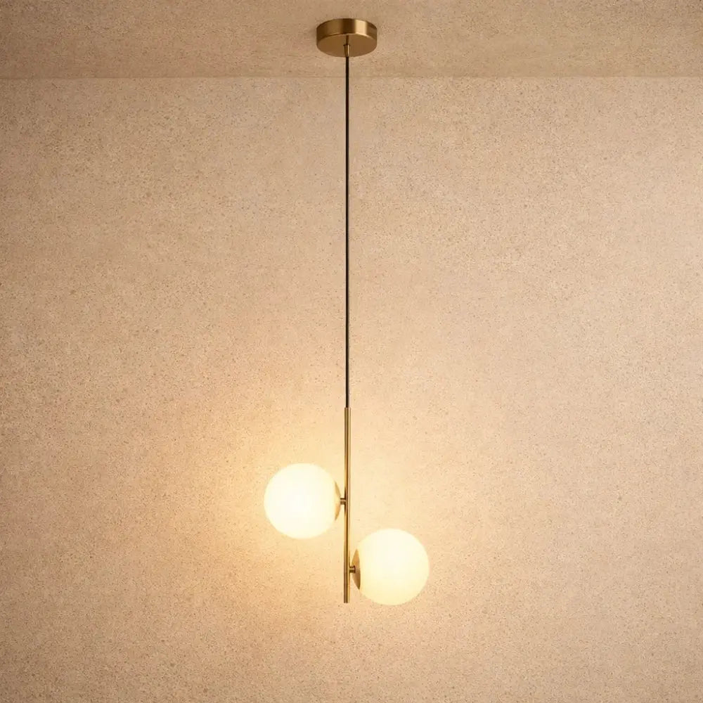 Lampe À Suspension - Sphères Laiton Nocturne