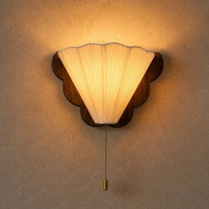 Lampe Applique Murale - Éventail Rétro Bois