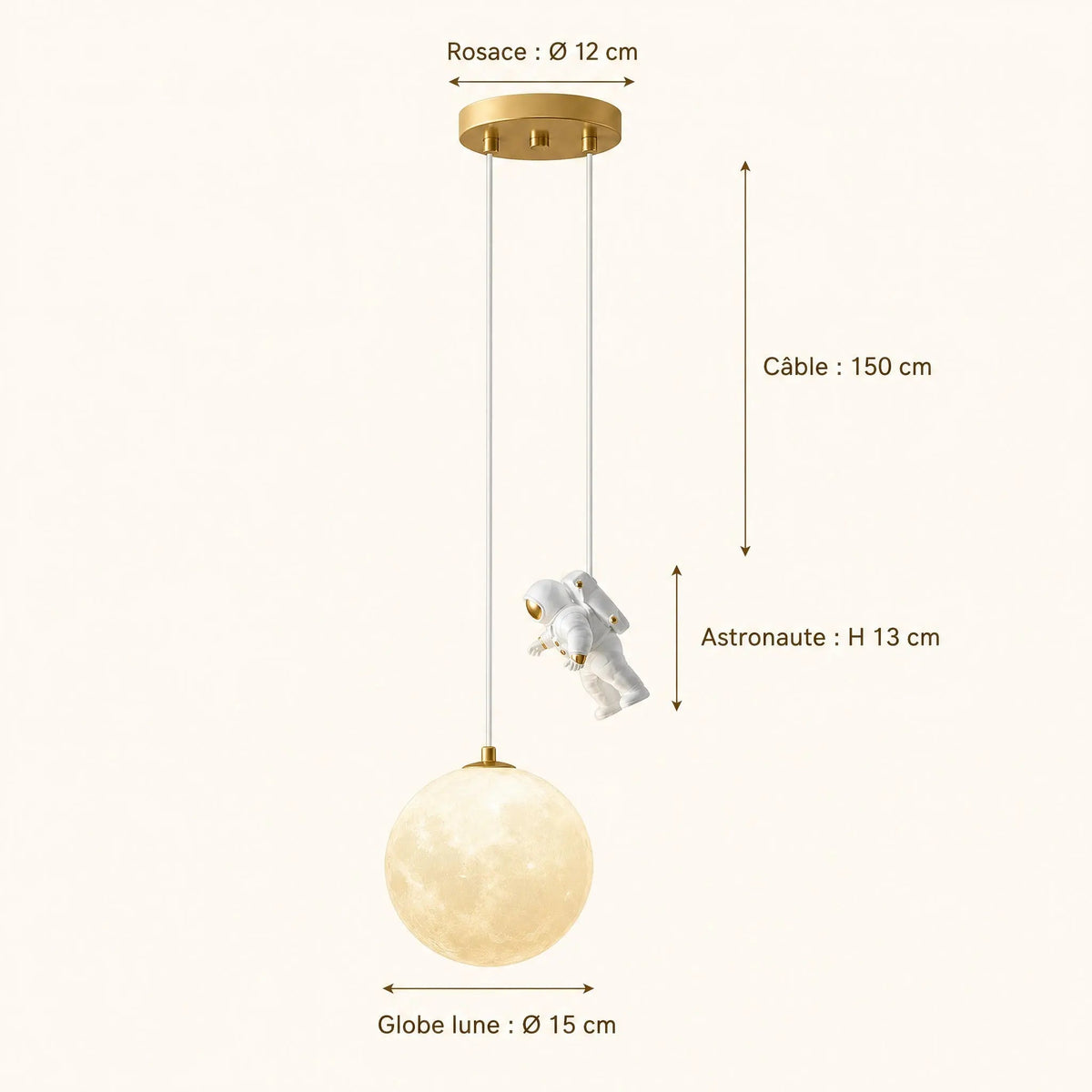 Lampe Astronaute - Voyage en Apesanteur