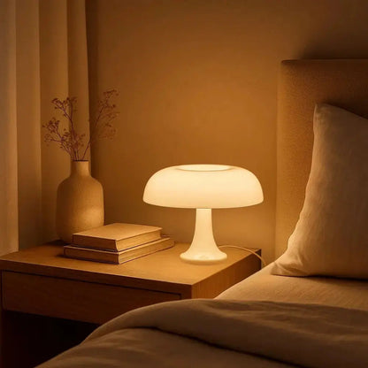Lampe Champignon Blanche - Éclat Pur