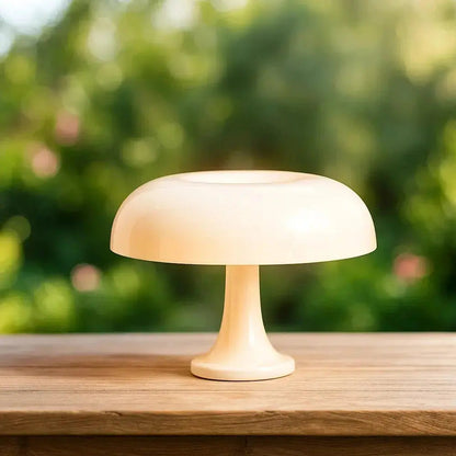 Lampe Champignon Blanche - Éclat Pur