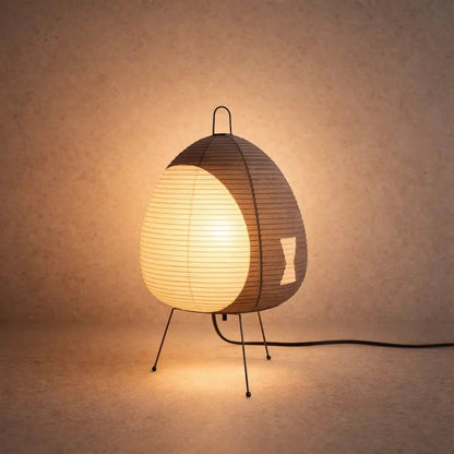 Lampe De Table - Papier Washi Trépied