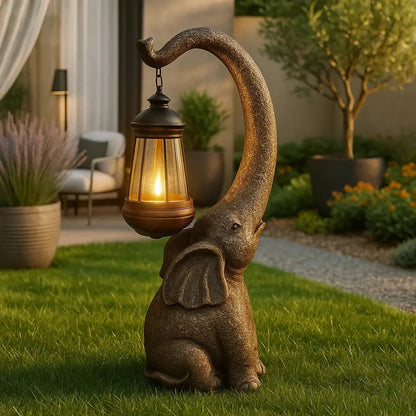 Lampe Extérieure Solaire - Charme d'Éléphant