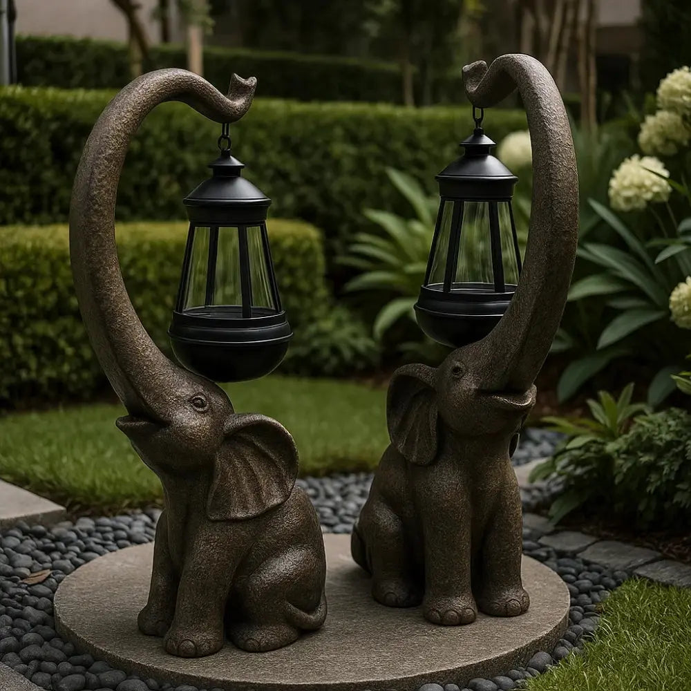 Lampe Extérieure Solaire - Charme d'Éléphant