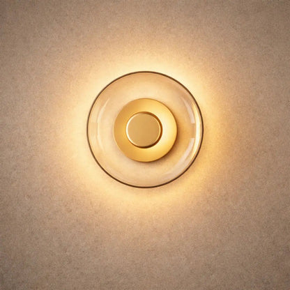 Lampe Led Murale - Halo Circulaire Verre