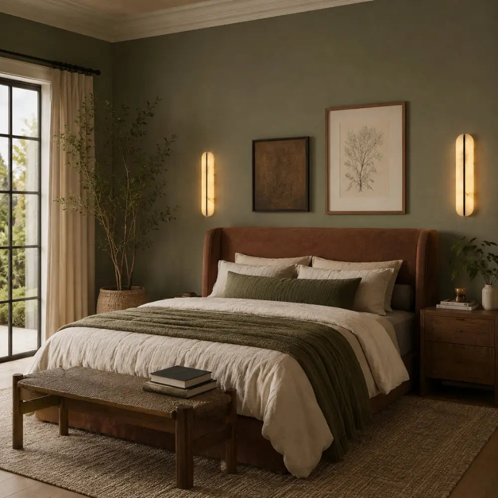 Lampe Mural - Marbre Vertical Élégant