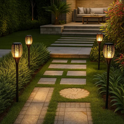 Lampe Solaire Extérieure - Lumière Vacillante