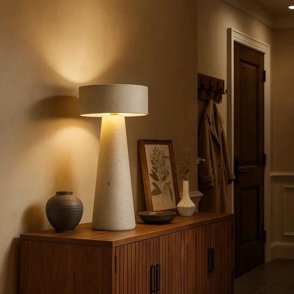 Lampe Travertin - Sculpture Antique