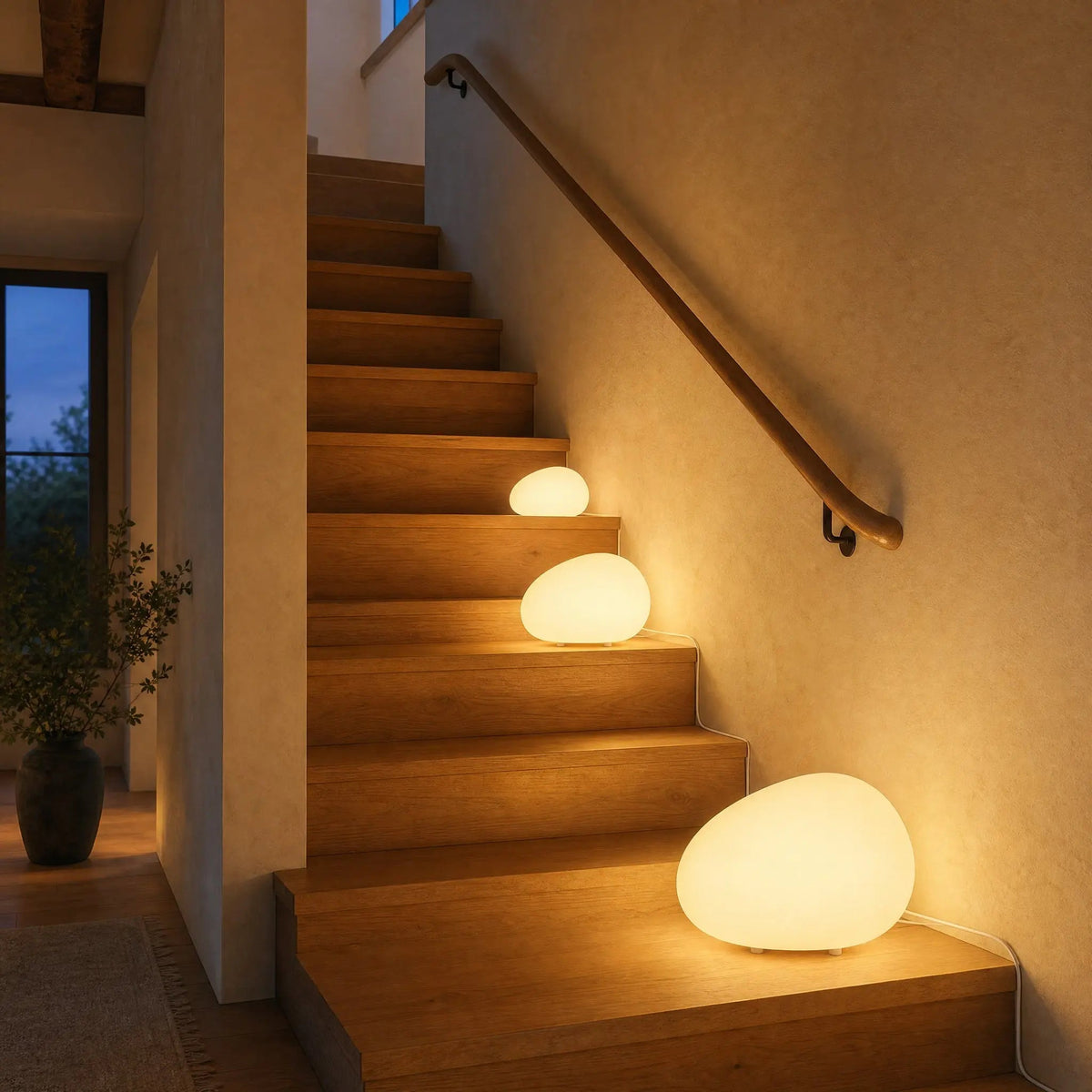 Lampe à Poser - Galet de Lumière Douce