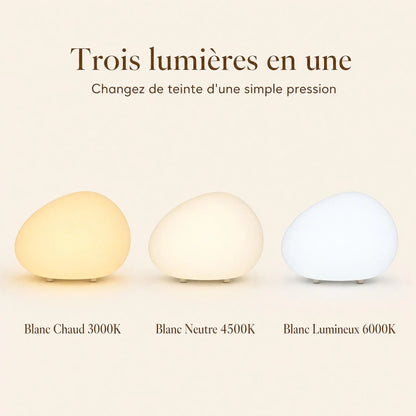 Lampe à Poser - Galet de Lumière Douce