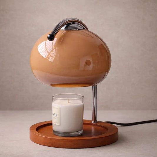 Lampe de Chevet Japandi - Verre et Bois