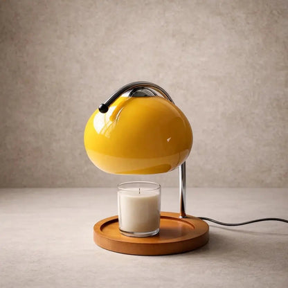 Lampe de Chevet Japandi - Verre et Bois