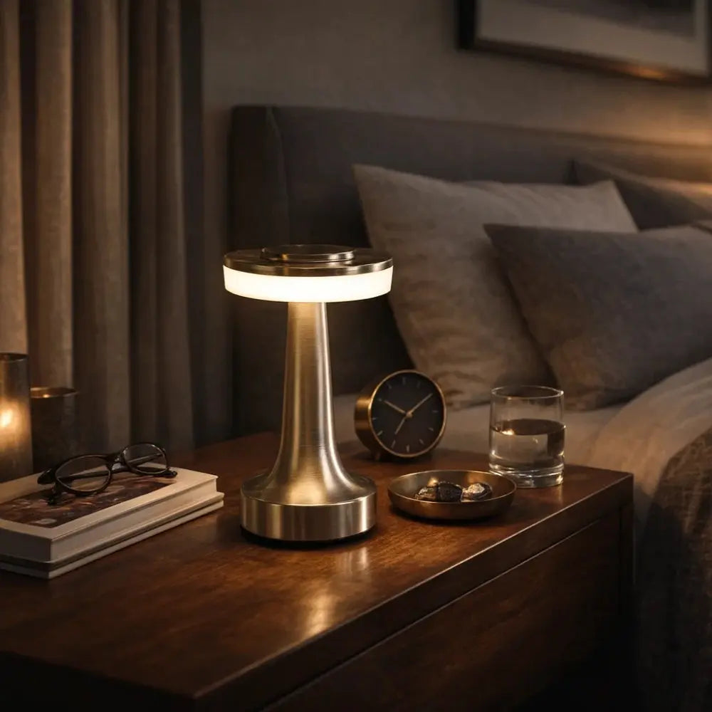 Lampe de Table LED Tactile - Anneau Halo