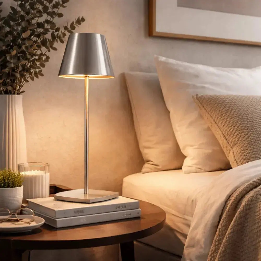 Lampe de Table LED Sans Fil - Élégance Japandi Discrète