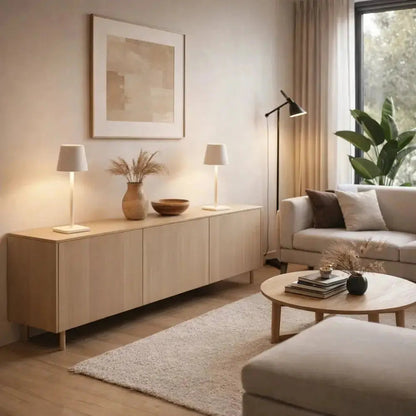 Lampe de Table LED Sans Fil - Élégance Japandi Discrète