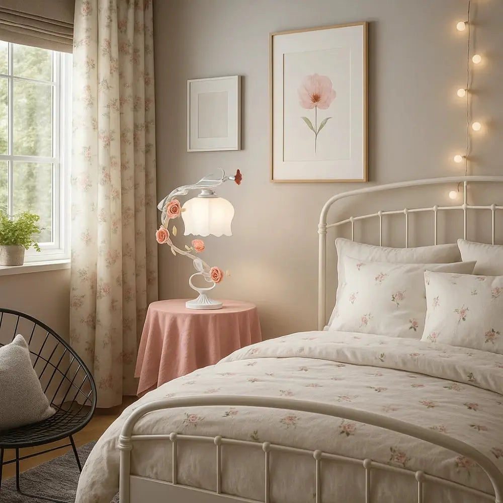 Lampe de Table - Charme Floral