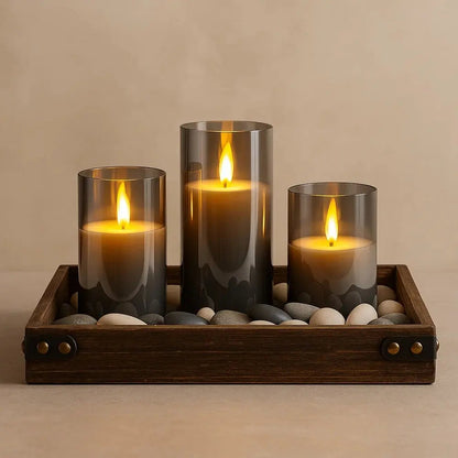 Lampe Bougie - Le Trio Éternel