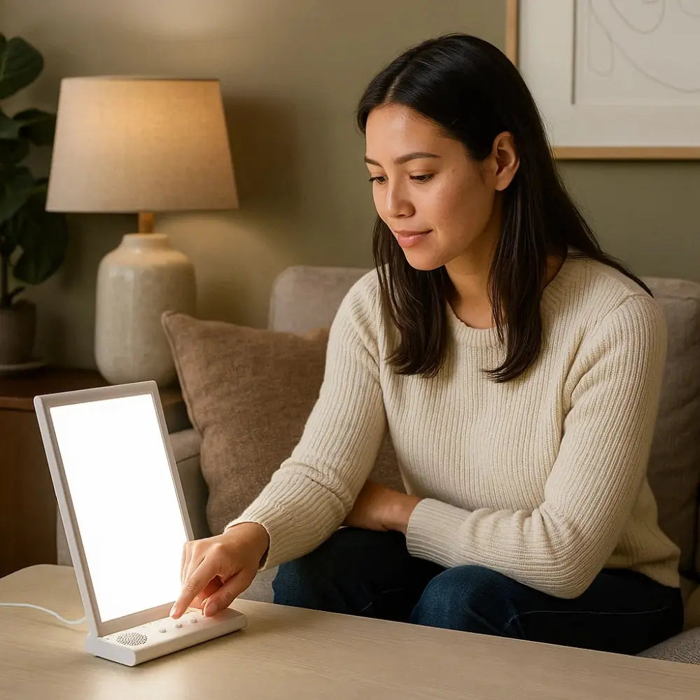Lampe Luminothérapie 10000 Lux - Jour Nordique Réconfortant