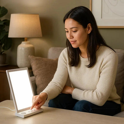 Lampe Luminothérapie 10000 Lux - Jour Nordique Réconfortant