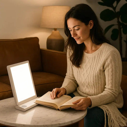 Lampe Luminothérapie 10000 Lux - Jour Nordique Réconfortant