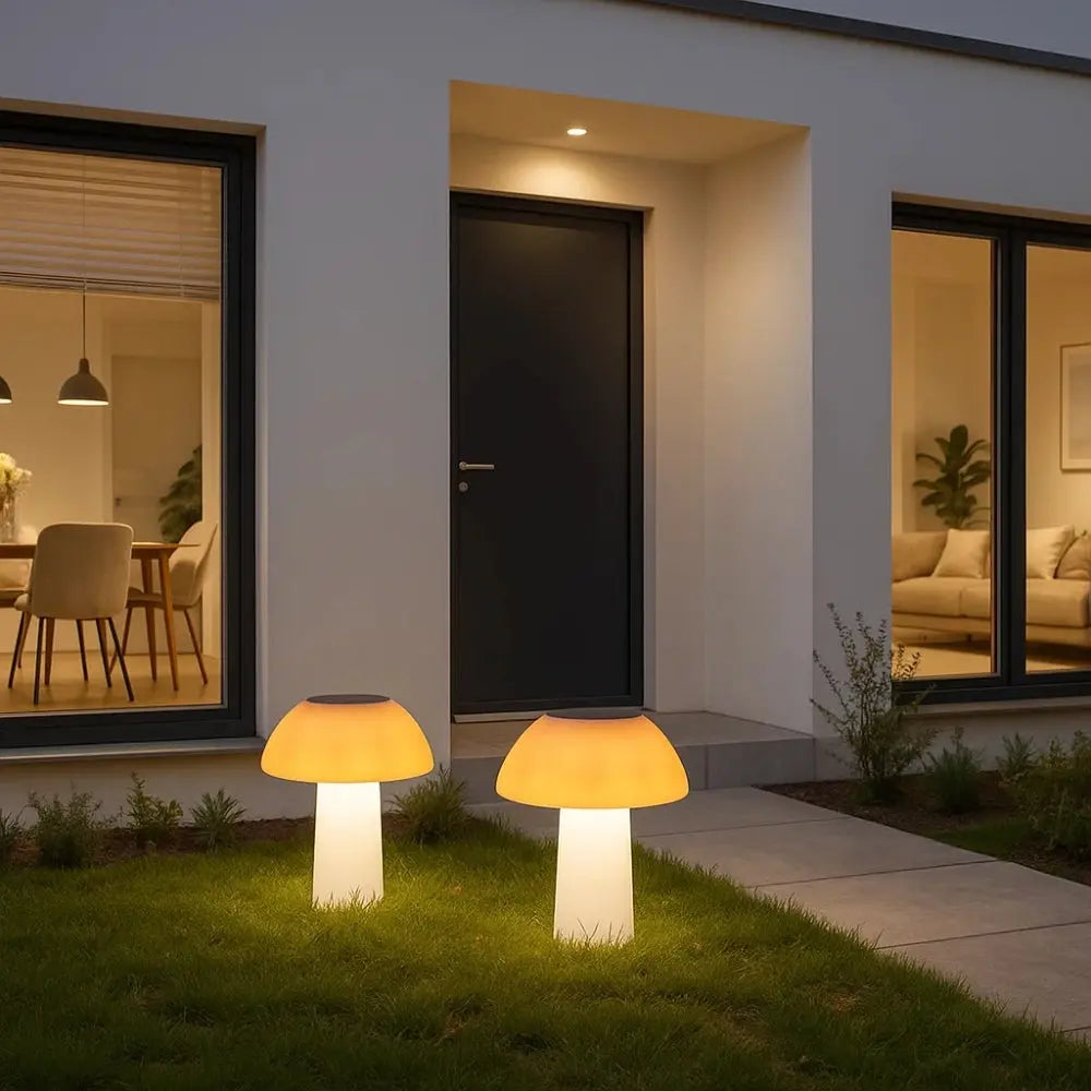 Lampe Jardin Solaire - Champignon Magique Lumineux