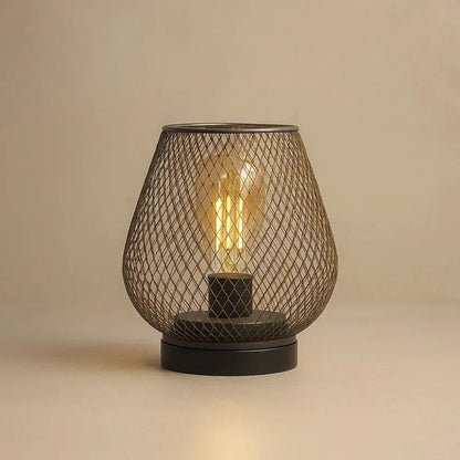 Lampes De Table Sans Fil - Maille Dorée Sculpturale
