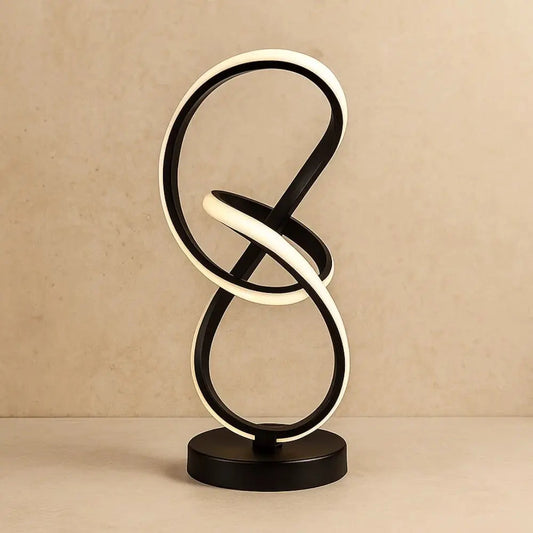 Lampe De Table Led - Boucle Sculpturale Apaisante