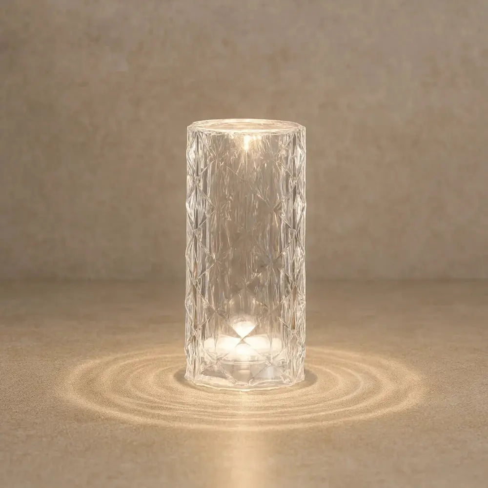 Lampe De Table Led - Cristal Rose Tactile