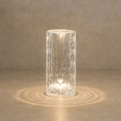Lampe De Table Led - Cristal Rose Tactile