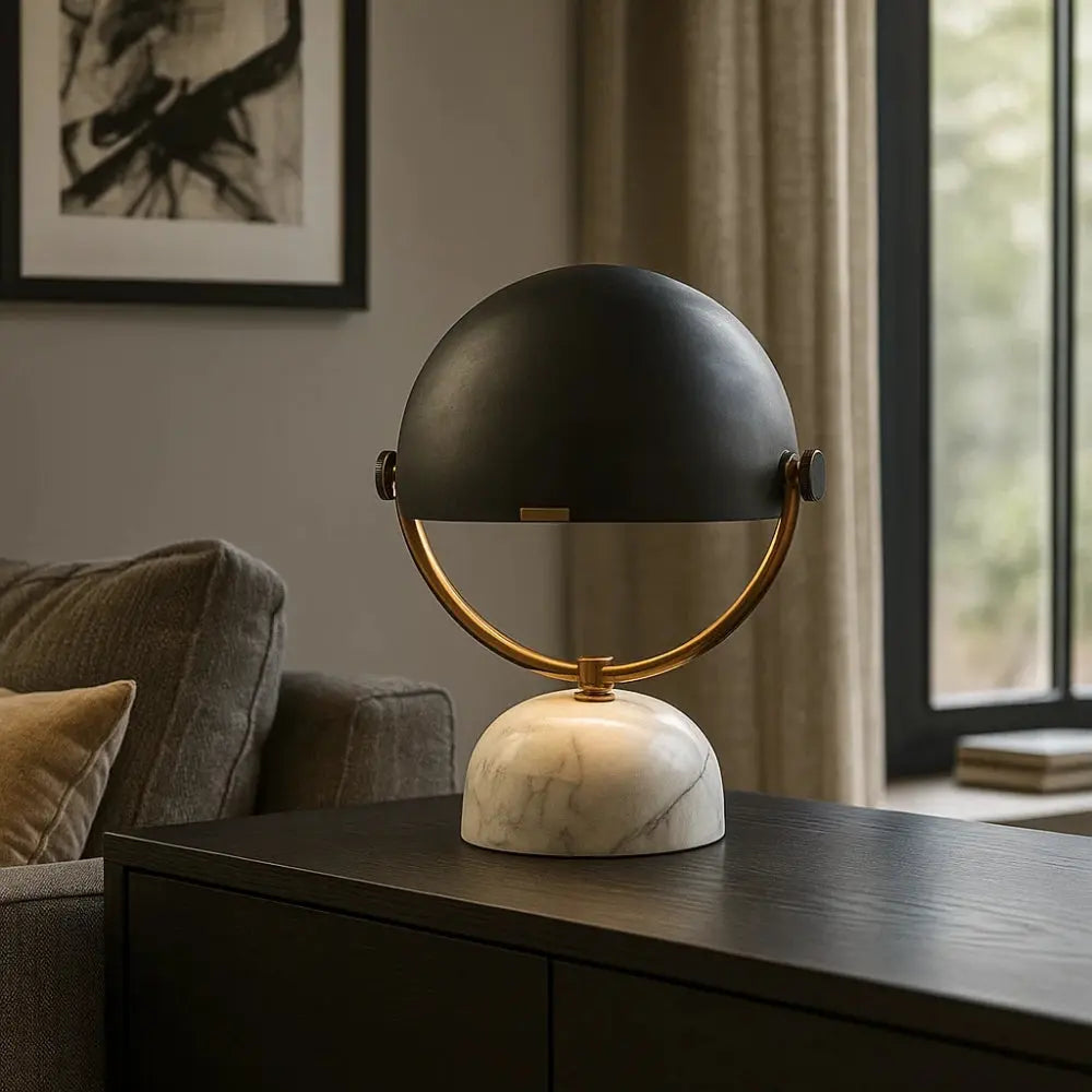 Lampe De Chevet Moderne - Sculpture Marbre Apaisante