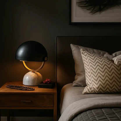 Lampe De Chevet Moderne - Sculpture Marbre Apaisante