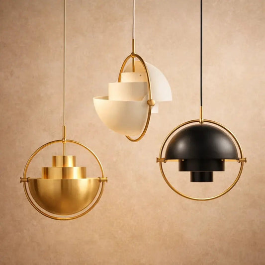 Lampes Suspensions - Dôme Pivotant Doré